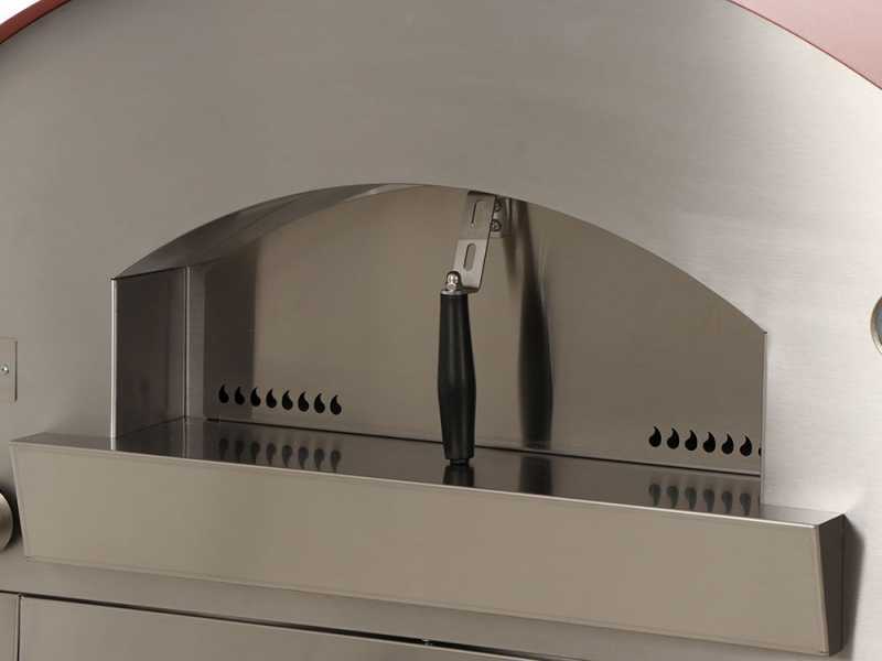 Seven Italy Eros Rosso - Forno a gas da esterno con carrello