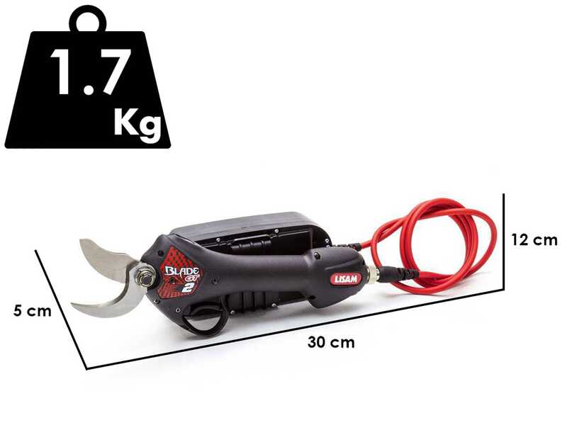 Lisam Blade GT 2 - Forbice elettrica a batteria - 50.4V 2.9Ah - Diametro di taglio 38mm