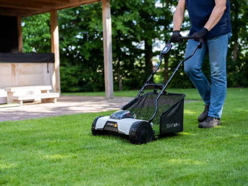 Batavia BT-CLM001 - Tagliaerba elicoidale a batteria - 18V - SENZA BATTERIA E CARICABATTERIA