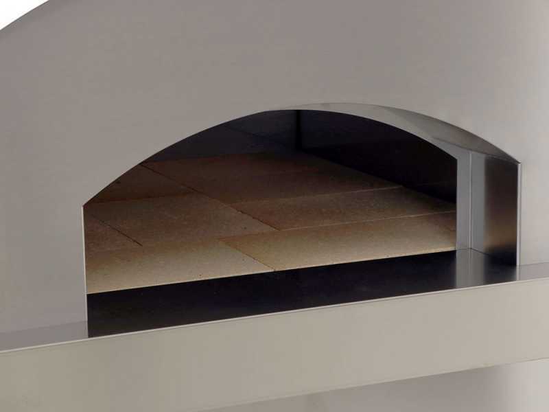 Seven Italy Ade Antracite - Forno a legna da esterno con carrello