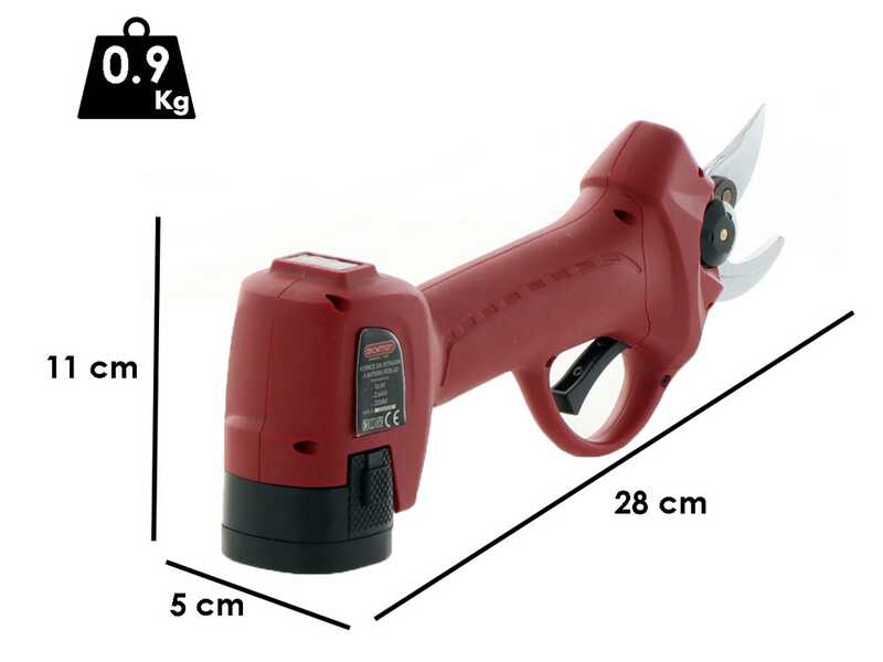 Archman FE05-30 - Forbice elettrica da potatura - 2x 16.8V 2.5Ah - Diametro di taglio 30mm