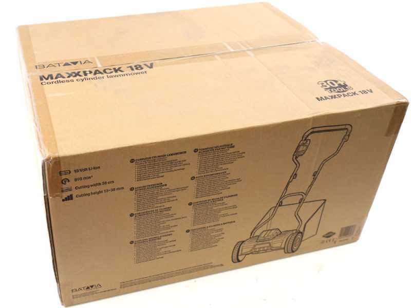 Batavia BT-CLM001 - Tagliaerba elicoidale a batteria - 18V/2Ah