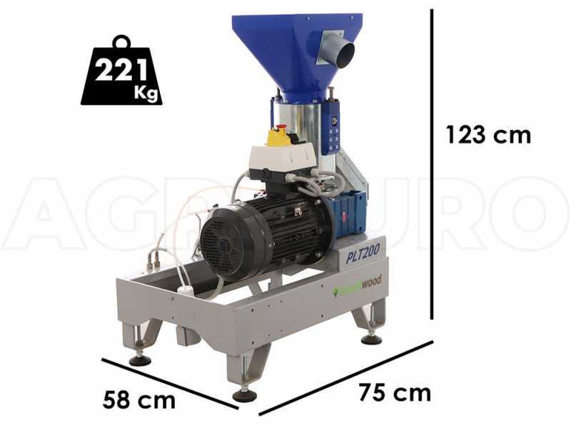 SmartWood PLT-200B - Pellettatrice elettrica trifase