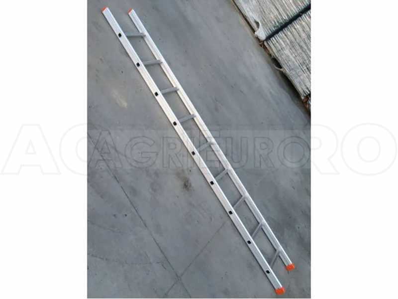 Facal Genia GS300, 9 gradini, 2.89 m - Scala in alluminio semplice singola - Altezza stimata operativa 3.85 m