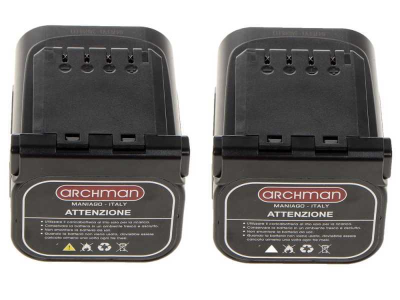 Archman PE02 - Potatore manuale a batteria - 2 batterie da 16.8V 2 - 4Ah