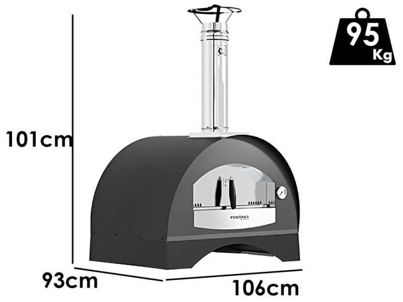 Fontana Amalfi - Forno a legna da esterno - SENZA CARRELLO