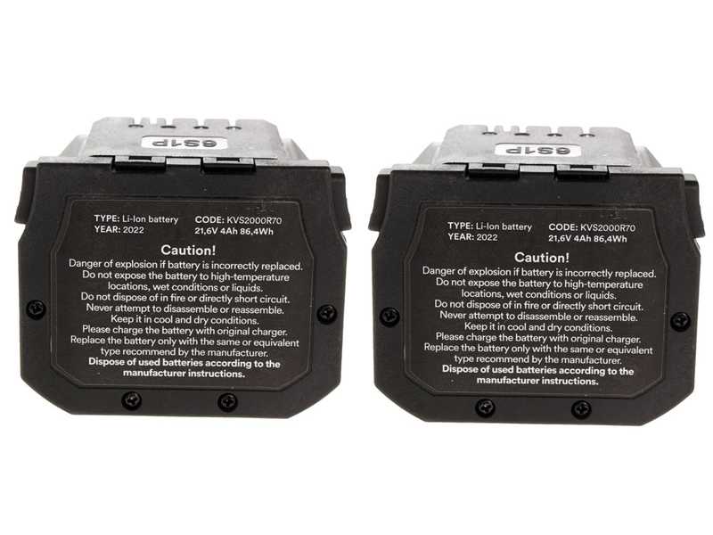 Volpi KV81 - Forbice elettrica da potatura su asta - 2x 21.6V 4Ah