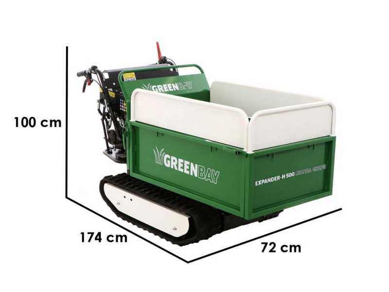 GreenBay EXPANDER-H 500 HONDA GX270 - Motocarriola cingolata - Portata 500Kg