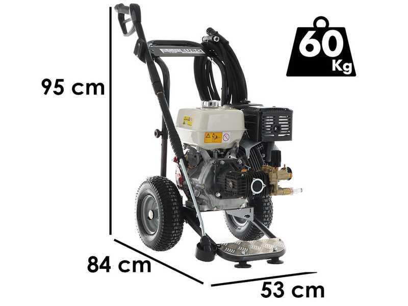 Idropulitrice a scoppio professionale ZWD-K 15/280 -  310 bar - 900 l/h - Motore Honda GX390