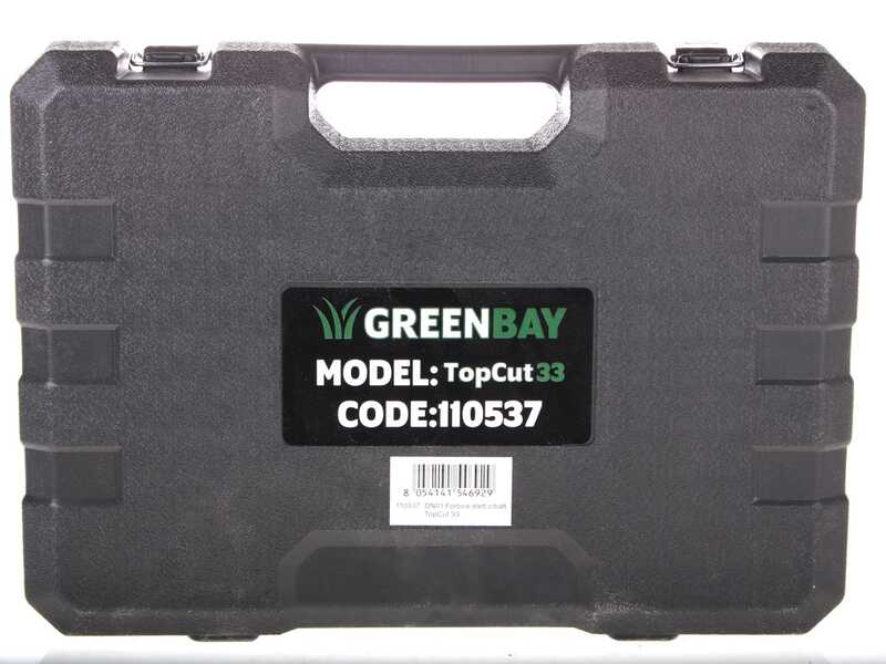 GreenBay TopCut 33 - Forbice elettrica da potatura su asta - 2x 16.8V 4Ah - Diametro di taglio 32mm