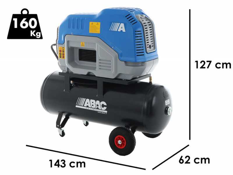 ABAC SPINN D2.2 200W 10 400/50 - Compressore rotativo a vite trifase silenziato - Motore 3 HP - 200 lt