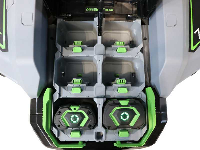 EGO Z6 ZERO TURN ZT4201E-S - Trattorino tagliaerba a batteria 56V/15Ah - Raggio zero