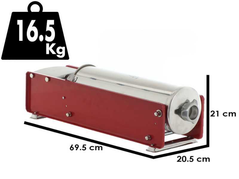 Tre Spade Mod. 10 Rosso - Insaccatrice manuale 10 Kg - 2 velocit&agrave;