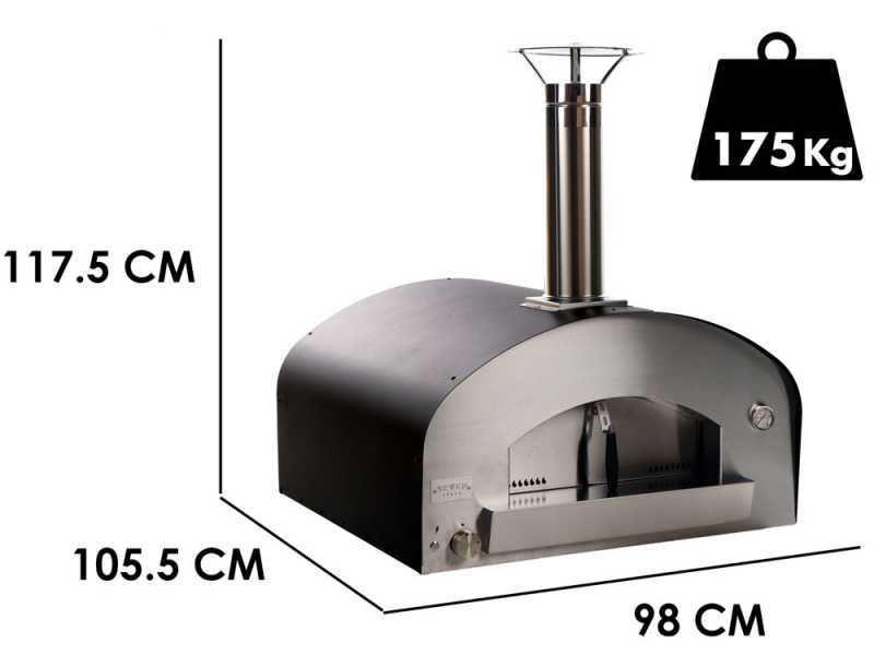 Seven Italy Ade Antracite - Forno a gas