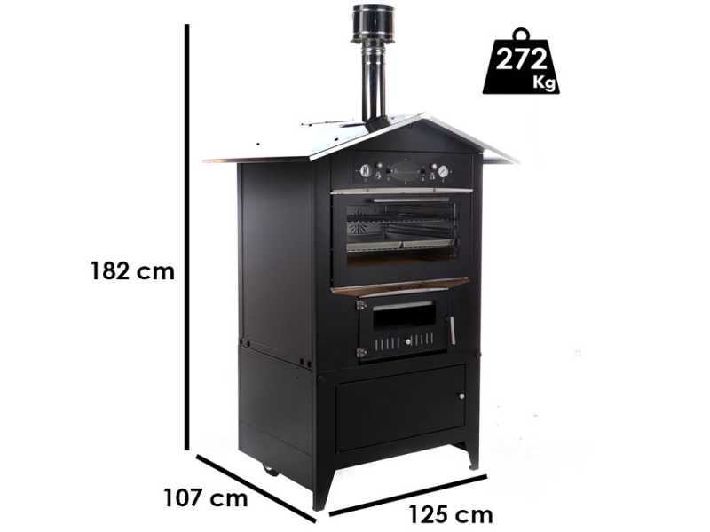 Rossofuoco Sedicinoni 80 Black- Forno a legna da esterno