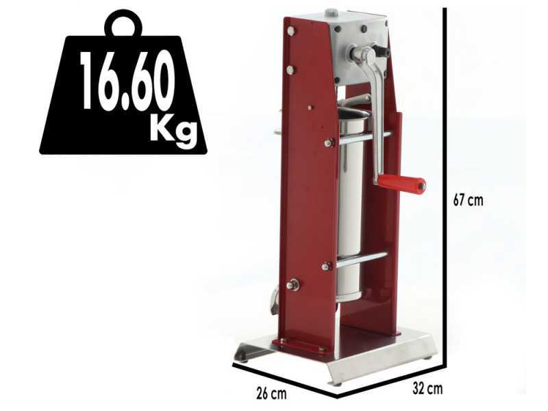 Tre Spade Mod. 7/V - Insaccatrice verticale manuale 7 Kg - 2 Velocit&agrave;