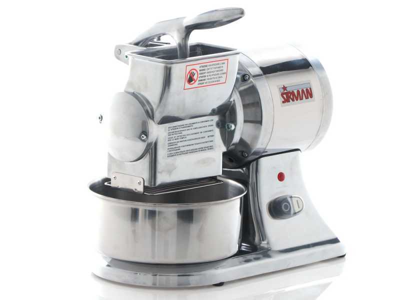 OUTLET - DA ESPOSIZIONE - Grattugia Elettrica Professionale Sirman GF - Corpo in alluminio lucidato - Monofase 230 V / 0.8Hp
