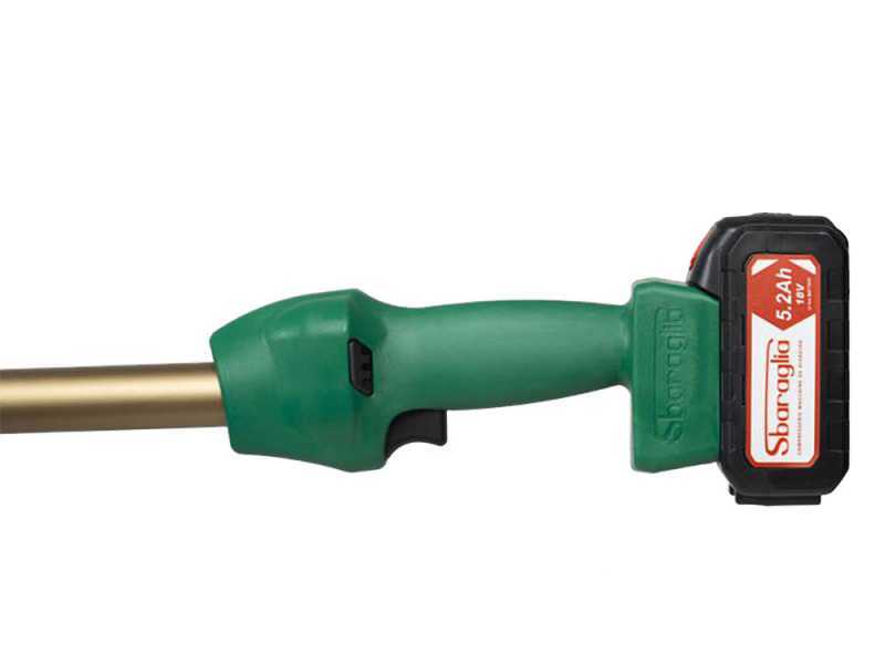 Sbaraglia ARES-22 - Potatore a batteria su asta telescopica - 2 Batterie da 5.2 Ah/21V