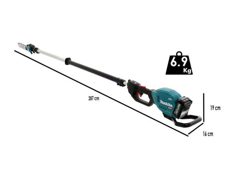 Makita UA004GZ - Potatore elettrico a batteria su asta telescopica da 40V - Senza Batteria e Caricabatteria
