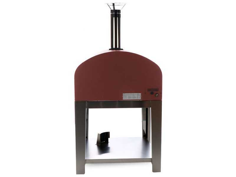 Seven Italy Ade Rosso - Forno a gas da esterno con carrello