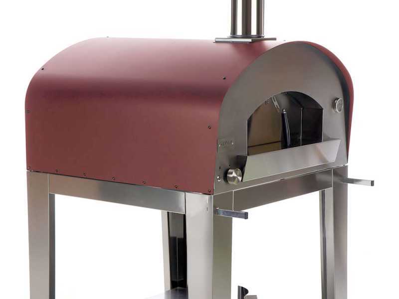 Seven Italy Ade Rosso - Forno a gas da esterno con carrello