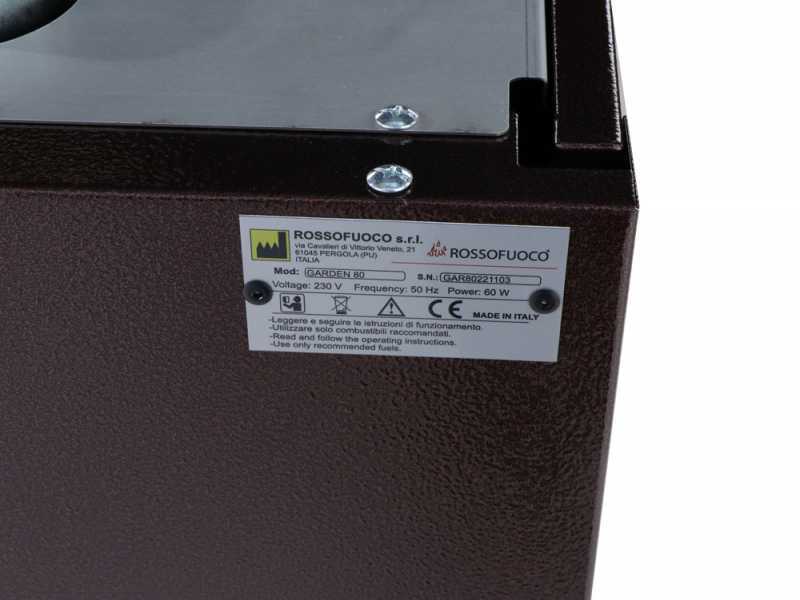 Rossofuoco Garden Color 80 Marrone - Forno a legna da incasso