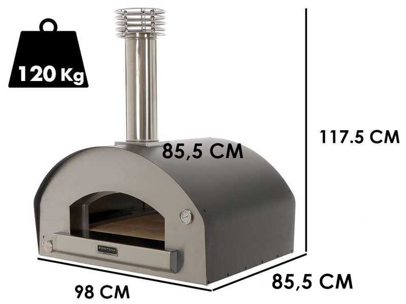 Fontana Mangiafuoco Antracite - Forno a gas