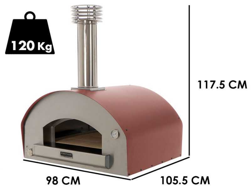 Fontana Mangiafuoco Rosso - Forno a gas