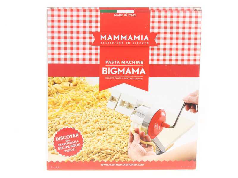 MAMMAMIA Big Mama - Macchina per la pasta manuale in alluminio