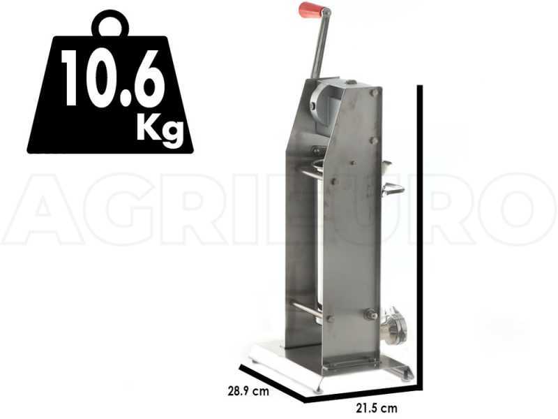 Insaccatrice verticale per salumi Tre Spade Mod. 5/V Deluxe - Doppia velocit&agrave; - Capacit&agrave; 5 Kg