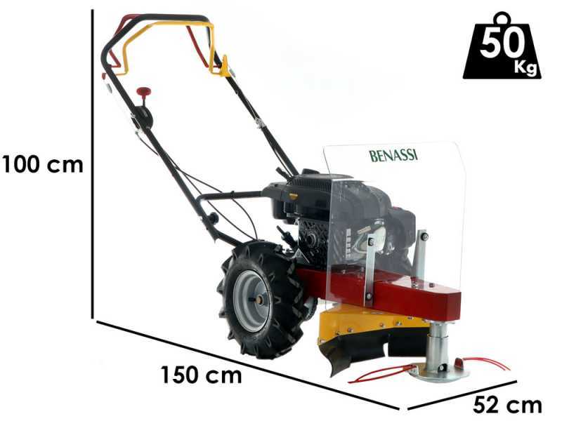 Benassi MD 555 R - Decespugliatore a ruote a benzina 4 tempi semovente - rato RV 150