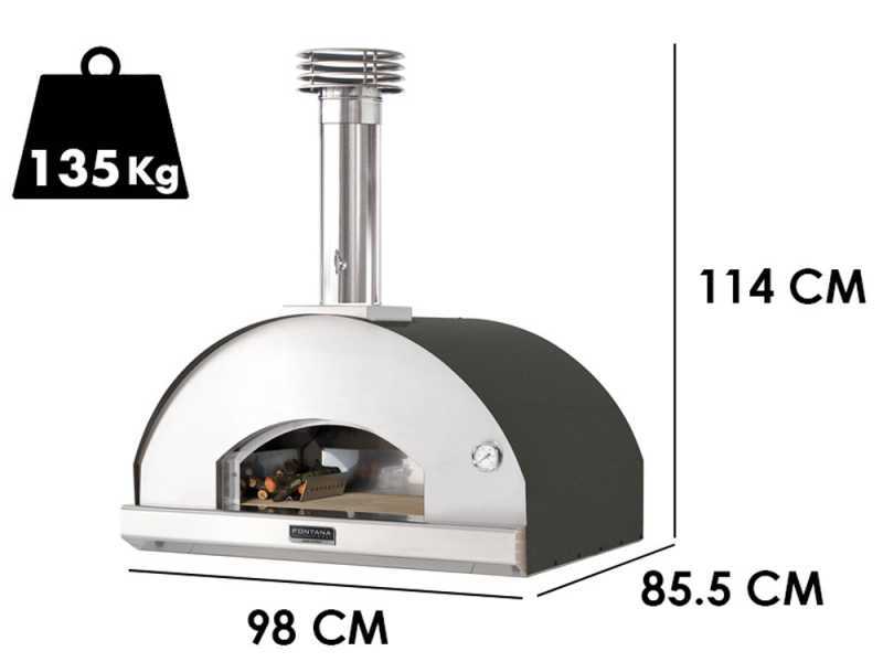 Fontana Mangiafuoco Antracite - Forno a legna