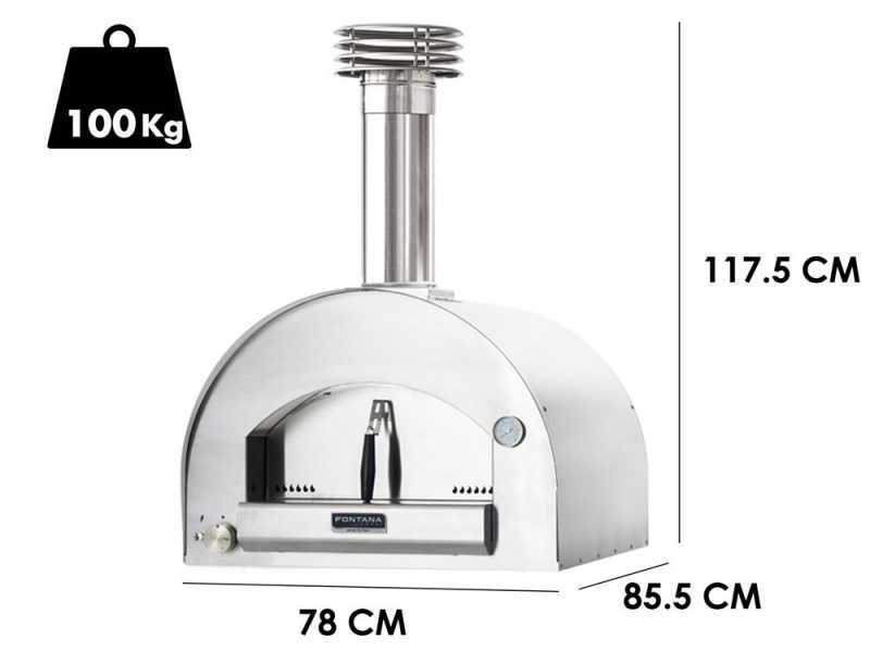 Fontana Margherita INOX - Forno a gas