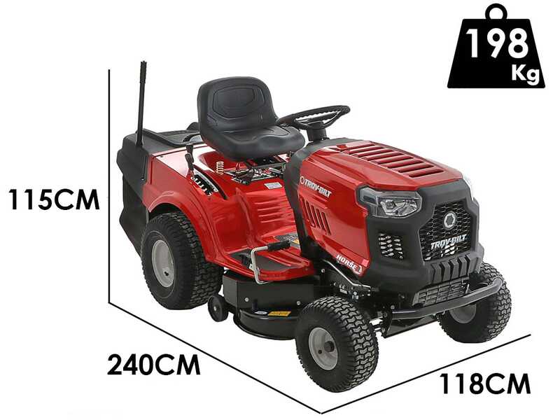 Troy Bilt Horse 105T-R - Trattorino rasaerba - cambio idrostatico - cesto di raccolta