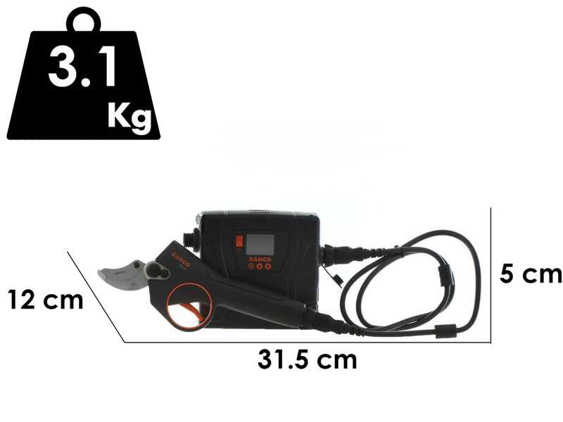 Bahco BCL24 - Forbice elettrica da potatura - 43.2V 6.8Ah