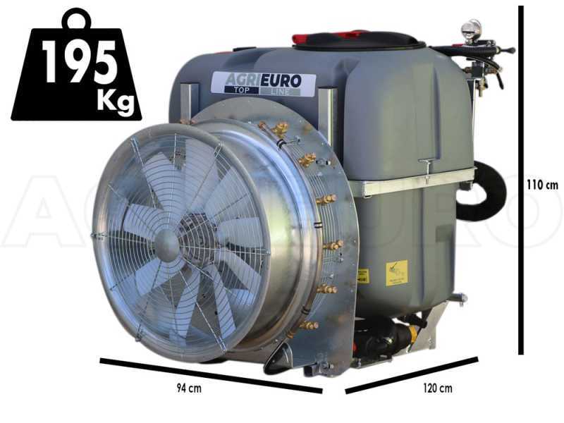 Atomizzatore portato Gray 300/70 con attacco a trattore per irrorazione - Capacit&agrave; 300 L - Pompa AR713