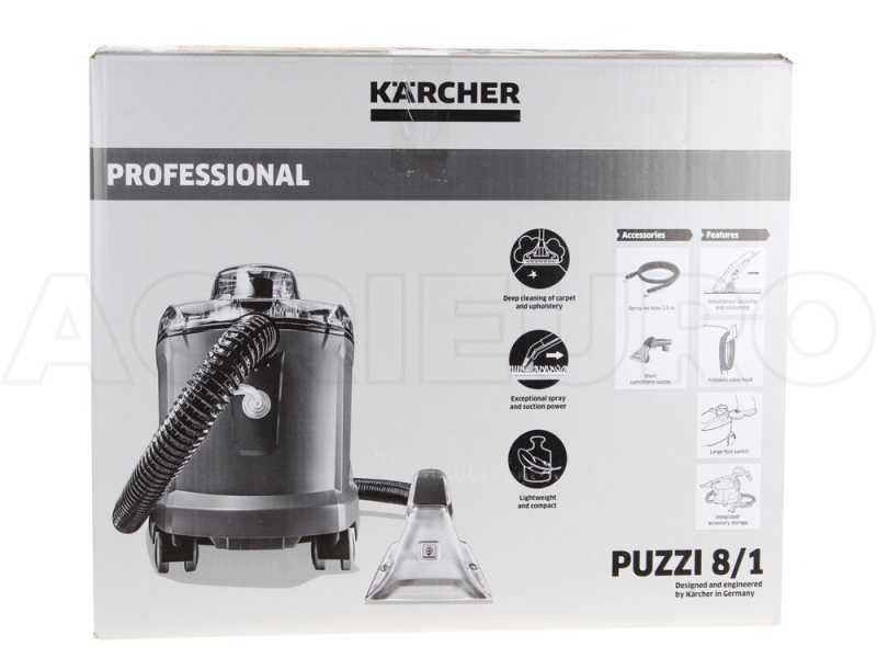 Karcher Pro Tessili Puzzi 8/1 C - Lavasuperfici - lavamoquette - 1200W
