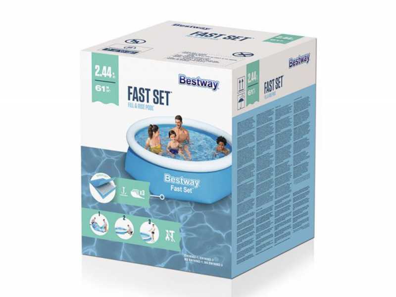 Bestway Fast Set 57448 - &Oslash;244x61 cm - Piscina gonfiabile