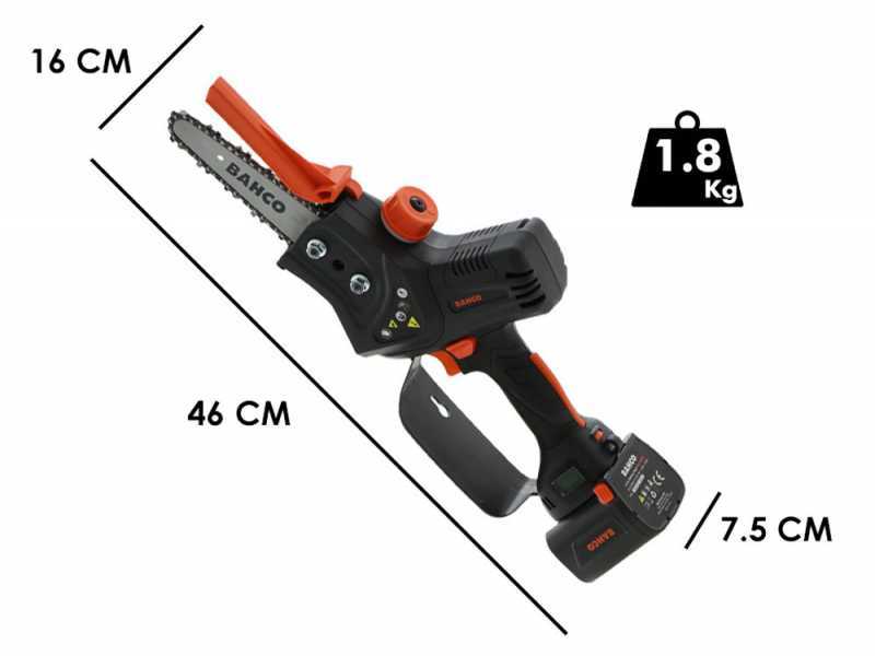 Bahco BCL15IB - Potatore manuale a batteria - 21.6V 4.2 Ah