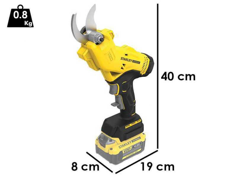 Stanley SFMCPP32M1-QW - Forbice elettrica da potatura - Diametro di taglio 32mm - SENZA BATTERIA E CARICABATTERIA