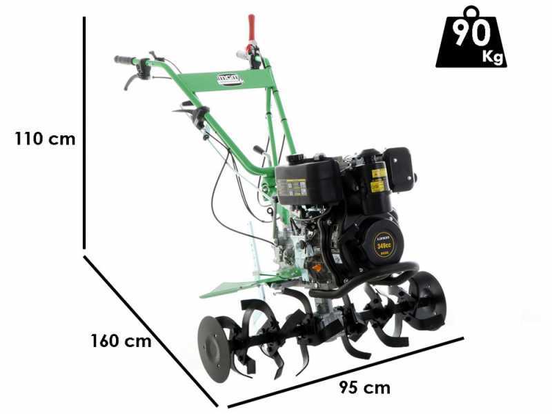 Lampacrescia MGM DL914 - Motozappa diesel 7 HP - Motore Loncin