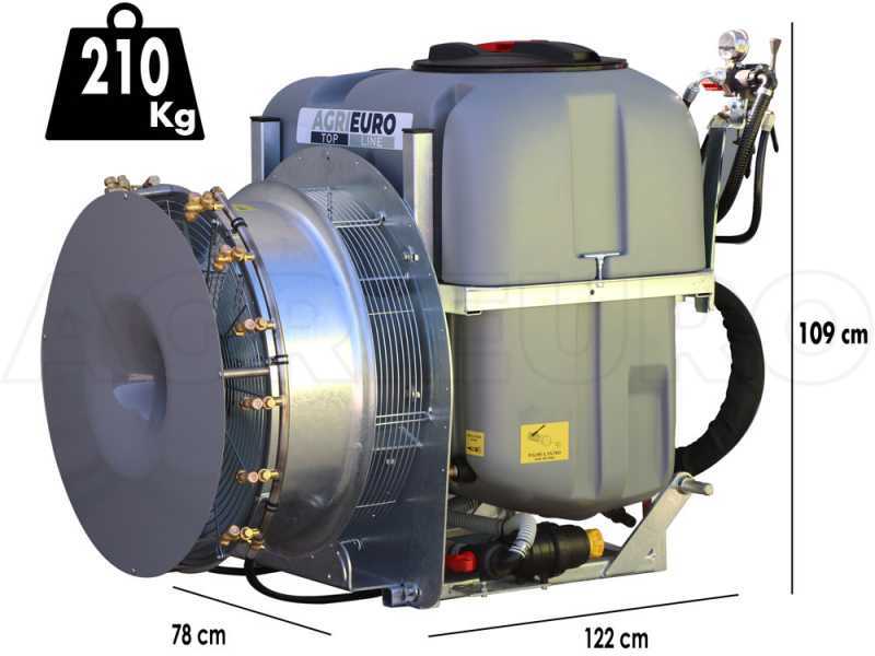 Atomizzatore portato Gray Reverse 300/70 con attacco a trattore per irrorazione - Capacit&agrave; 300 L - Pompa AR713