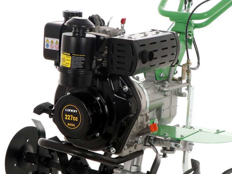 Lampacrescia MGM DL812 - Motozappa diesel 5 HP - Motore Loncin