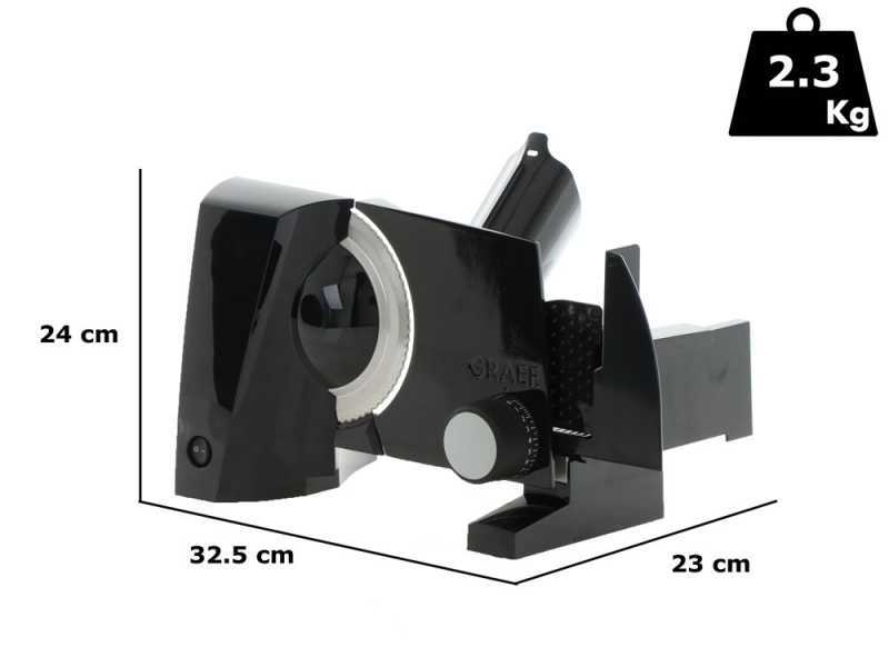 Graef SKS 100 Nera - Affettatrice con lama da 170 mm