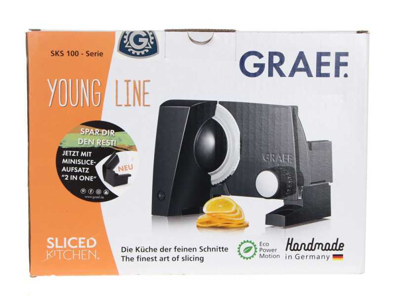 Graef SKS 100 Nera - Affettatrice con lama da 170 mm