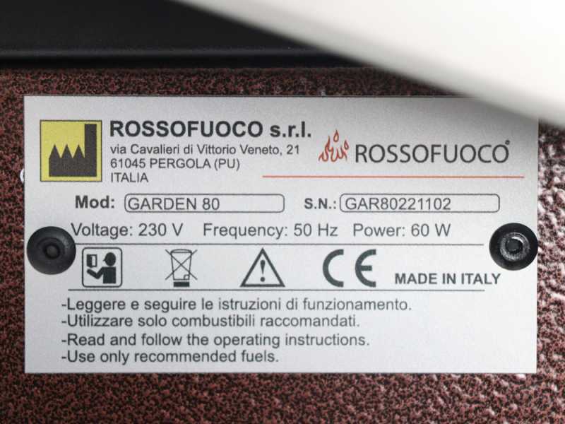 Rossofuoco Garden 80 Plus - Forno a legna da esterno