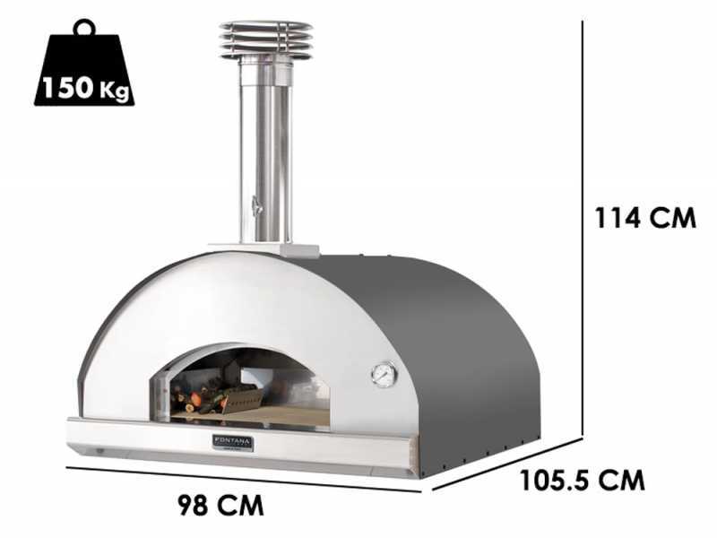 Fontana Marinara Antracite - Forno a legna