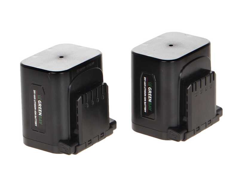 GreenBay TopCut 40 - Forbice elettrica da potatura - 2x 21V 4Ah - Diametro di taglio 40mm