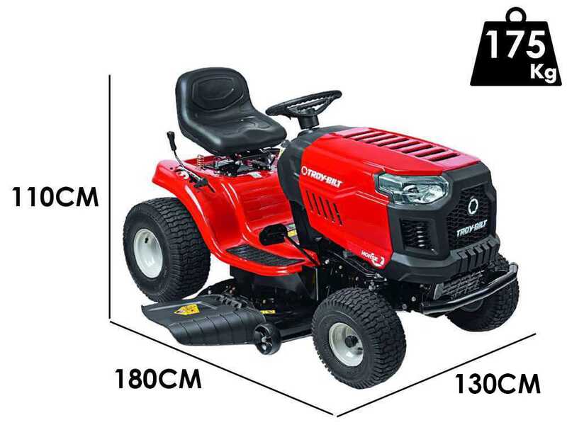 Troy Bilt Horse 107T-S - Trattorino rasaerba - trasmissione continua CVT - scarico laterale