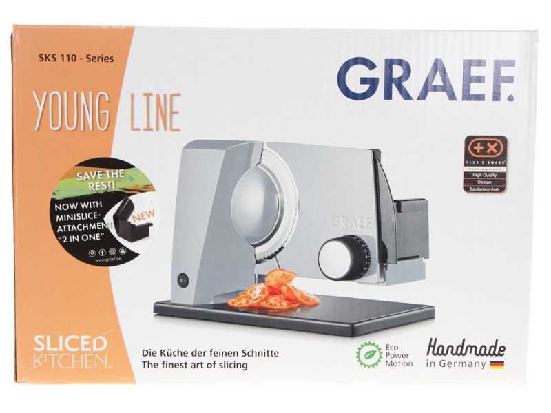 Graef SKS 100 Bianca - Affettatrice con lama da 170 mm